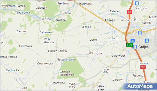 mapa Sadków Duchowny, Sadków Duchowny na mapie Targeo