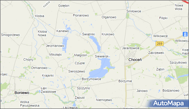 mapa Siewiersk, Siewiersk na mapie Targeo