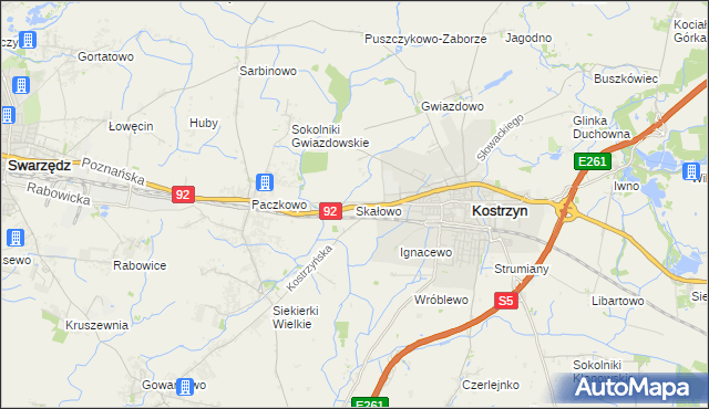 mapa Skałowo, Skałowo na mapie Targeo