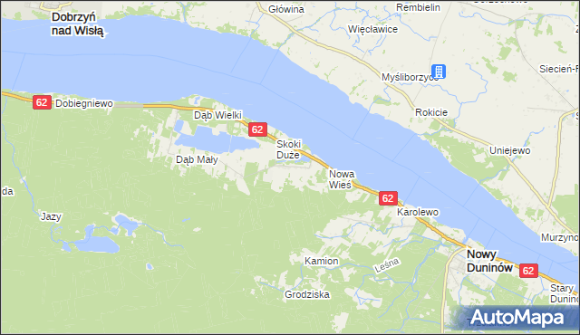 mapa Skoki Małe, Skoki Małe na mapie Targeo