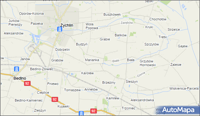 mapa Śleszynek, Śleszynek na mapie Targeo