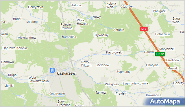 mapa Stary Pilczyn, Stary Pilczyn na mapie Targeo