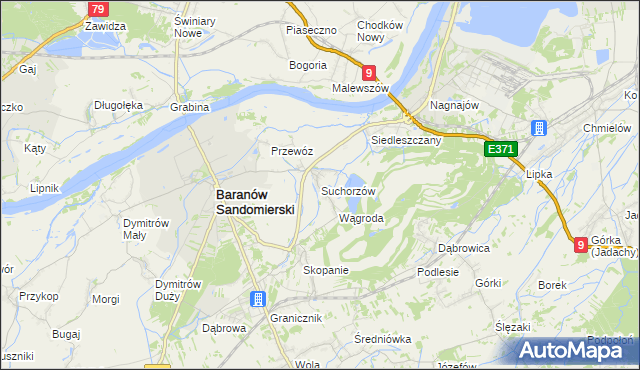 mapa Suchorzów, Suchorzów na mapie Targeo