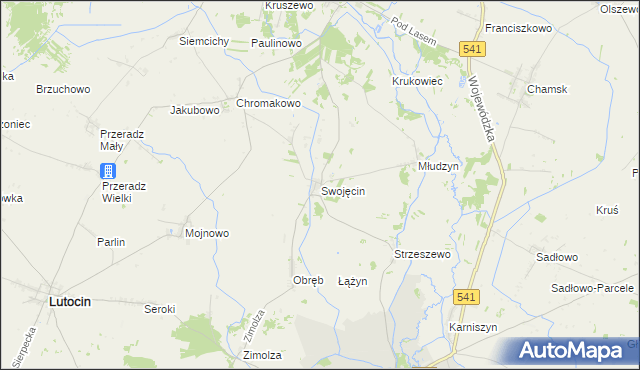 mapa Swojęcin, Swojęcin na mapie Targeo