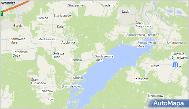 mapa Swolszewice Duże, Swolszewice Duże na mapie Targeo