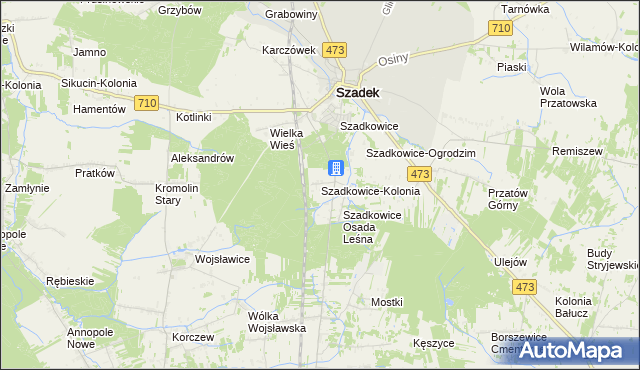 mapa Szadkowice-Kolonia, Szadkowice-Kolonia na mapie Targeo