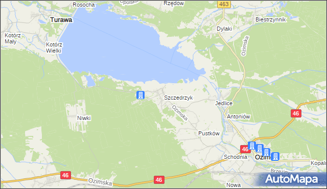 mapa Szczedrzyk, Szczedrzyk na mapie Targeo