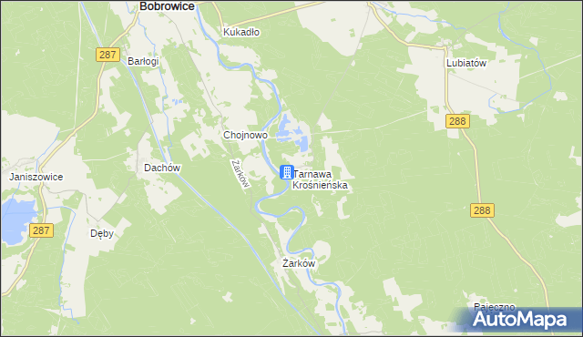 mapa Tarnawa Krośnieńska, Tarnawa Krośnieńska na mapie Targeo