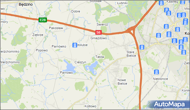 mapa Tatów, Tatów na mapie Targeo