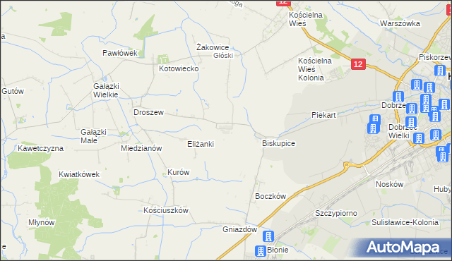 mapa Trkusów, Trkusów na mapie Targeo