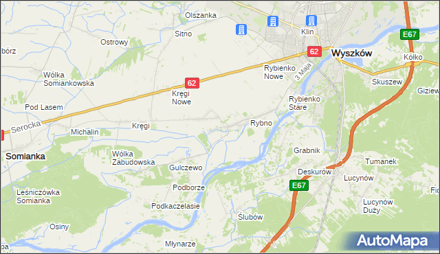 mapa Tulewo Górne, Tulewo Górne na mapie Targeo