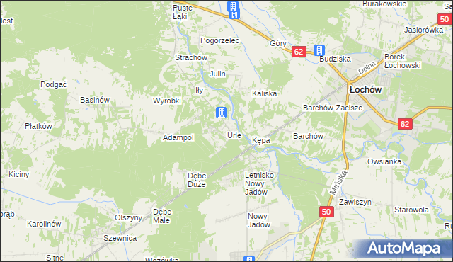 mapa Urle, Urle na mapie Targeo