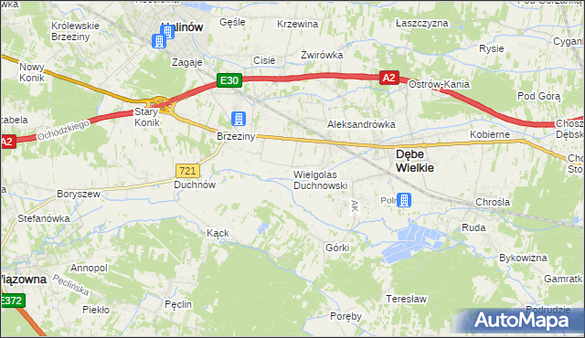 mapa Wielgolas Duchnowski, Wielgolas Duchnowski na mapie Targeo