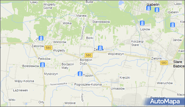 mapa Wierzbin, Wierzbin na mapie Targeo
