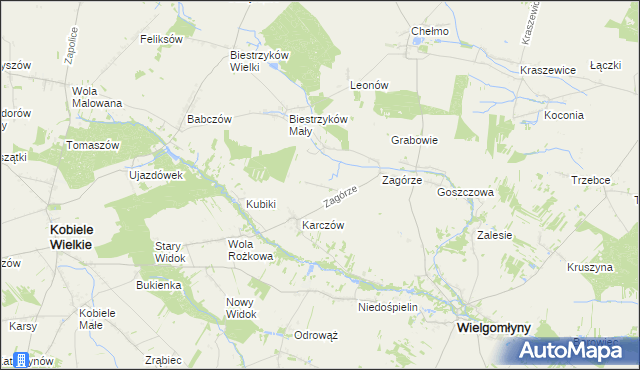 mapa Wólka Bankowa, Wólka Bankowa na mapie Targeo