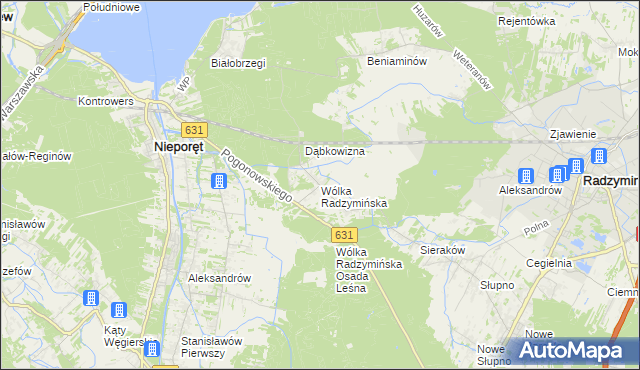 mapa Wólka Radzymińska, Wólka Radzymińska na mapie Targeo