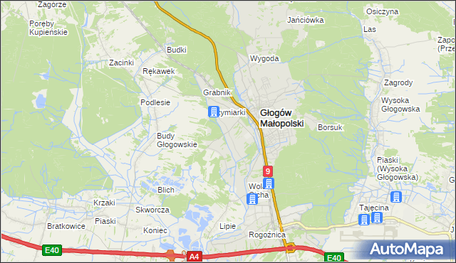 mapa Zabajka, Zabajka na mapie Targeo