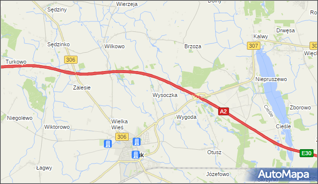 mapa Żegowo, Żegowo na mapie Targeo