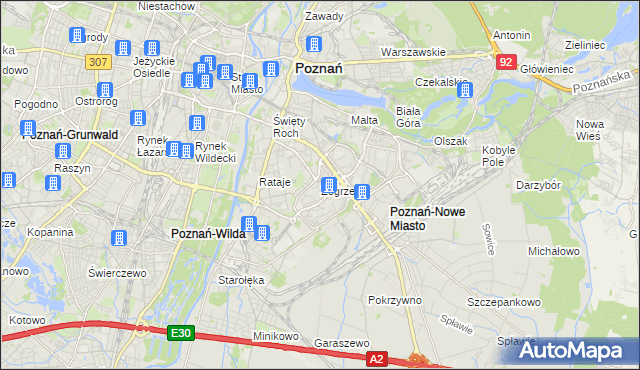 mapa Żegrze, Żegrze na mapie Targeo