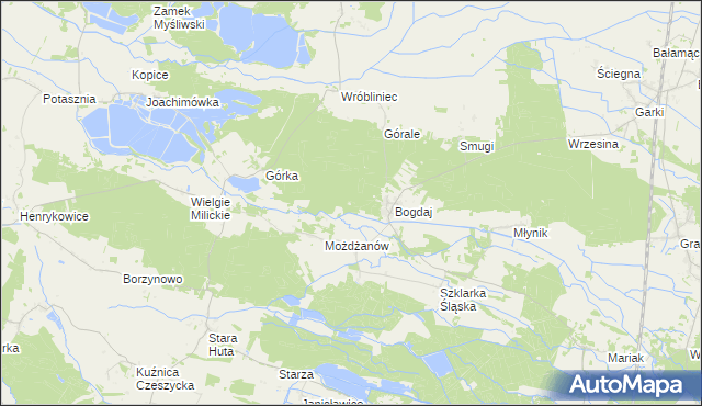 mapa Płonka gmina Milicz, Płonka gmina Milicz na mapie Targeo