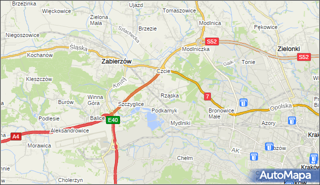 mapa Rząska, Rząska na mapie Targeo