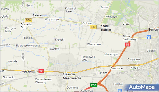mapa Strzykuły, Strzykuły na mapie Targeo