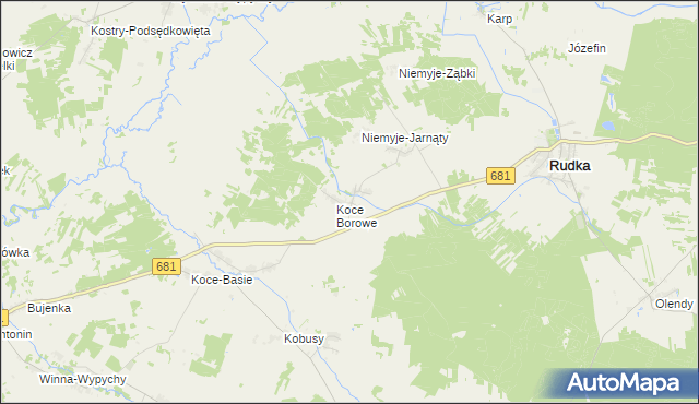 mapa Niemyje Stare, Niemyje Stare na mapie Targeo