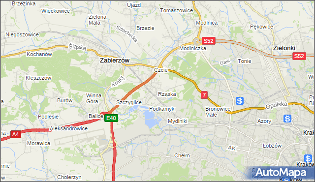 mapa Rząska, Rząska na mapie Targeo