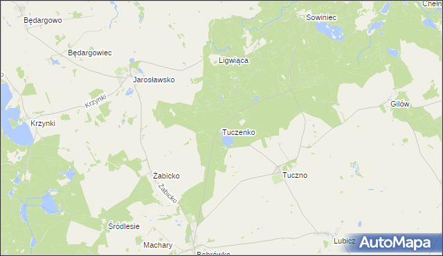 mapa Tuczenko, Tuczenko na mapie Targeo