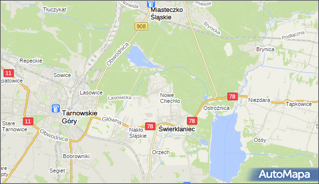 mapa Nowe Chechło, Nowe Chechło na mapie Targeo