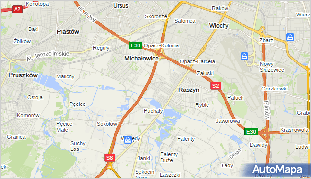 mapa Nowe Grocholice, Nowe Grocholice na mapie Targeo