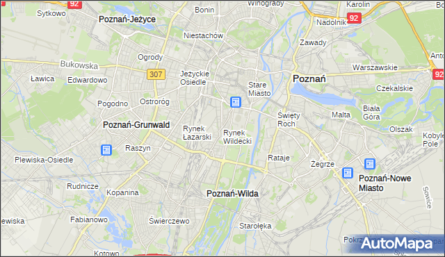 mapa Rynek Wildecki, Rynek Wildecki na mapie Targeo