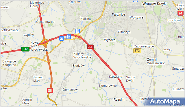 mapa Ślęza, Ślęza na mapie Targeo