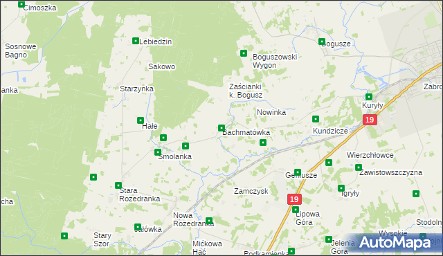 mapa Bachmatówka, Bachmatówka na mapie Targeo