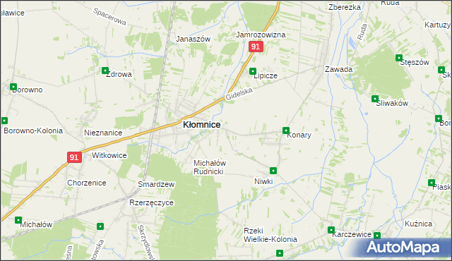 mapa Bartkowice, Bartkowice na mapie Targeo