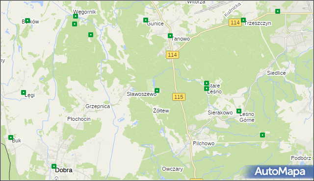 mapa Bartoszewo, Bartoszewo na mapie Targeo