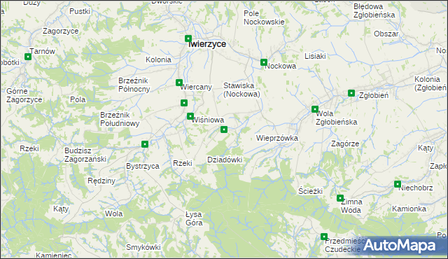 mapa Będzienica, Będzienica na mapie Targeo