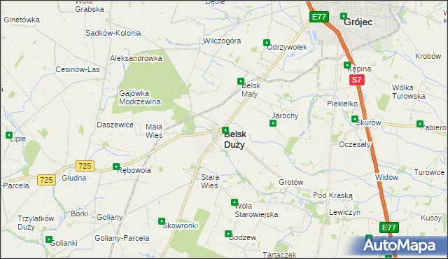 mapa Belsk Duży, Belsk Duży na mapie Targeo