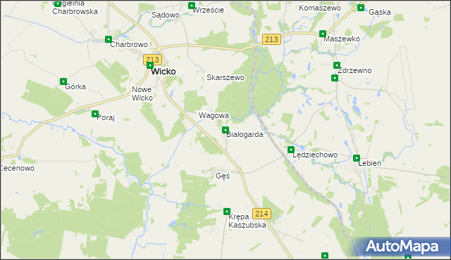 mapa Białogarda, Białogarda na mapie Targeo