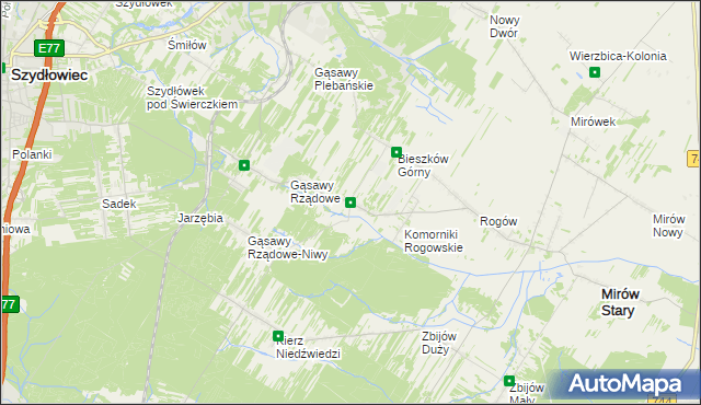 mapa Bieszków Dolny, Bieszków Dolny na mapie Targeo