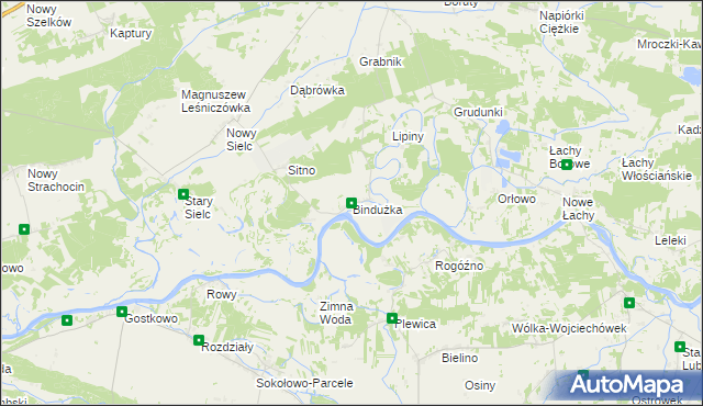 mapa Bindużka, Bindużka na mapie Targeo