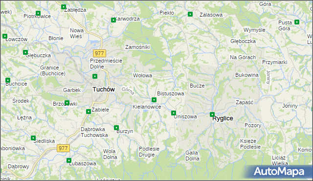 mapa Bistuszowa, Bistuszowa na mapie Targeo