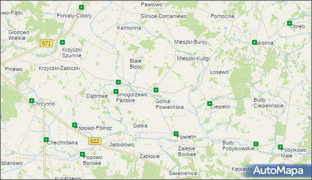mapa Błędostowo, Błędostowo na mapie Targeo