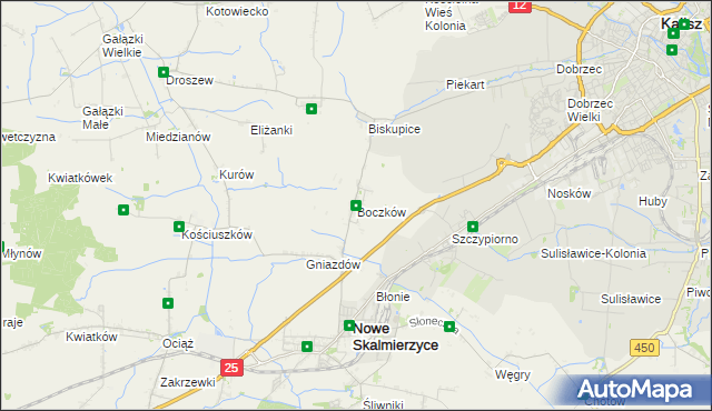 mapa Boczków, Boczków na mapie Targeo