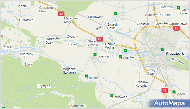 mapa Bogacica, Bogacica na mapie Targeo