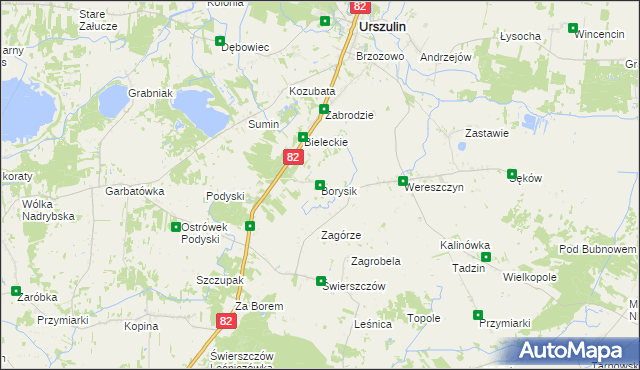 mapa Borysik, Borysik na mapie Targeo