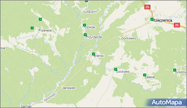 mapa Breńsk, Breńsk na mapie Targeo