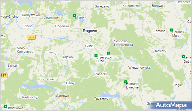 mapa Brzeszczki Duże, Brzeszczki Duże na mapie Targeo