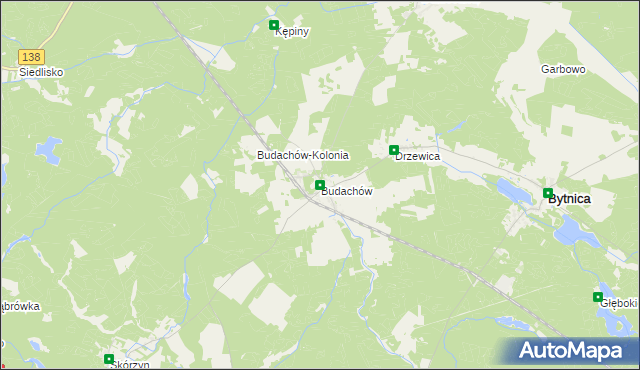 mapa Budachów, Budachów na mapie Targeo