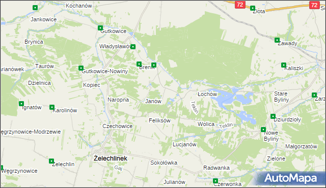 mapa Budki Łochowskie, Budki Łochowskie na mapie Targeo